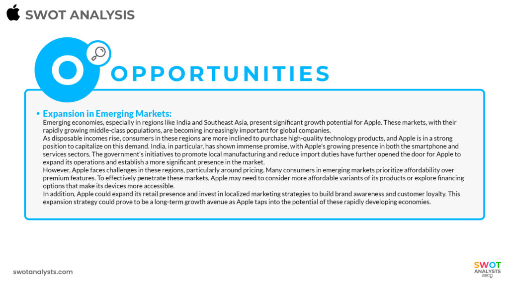 Apple Opportunities - Apple SWOT Analysis