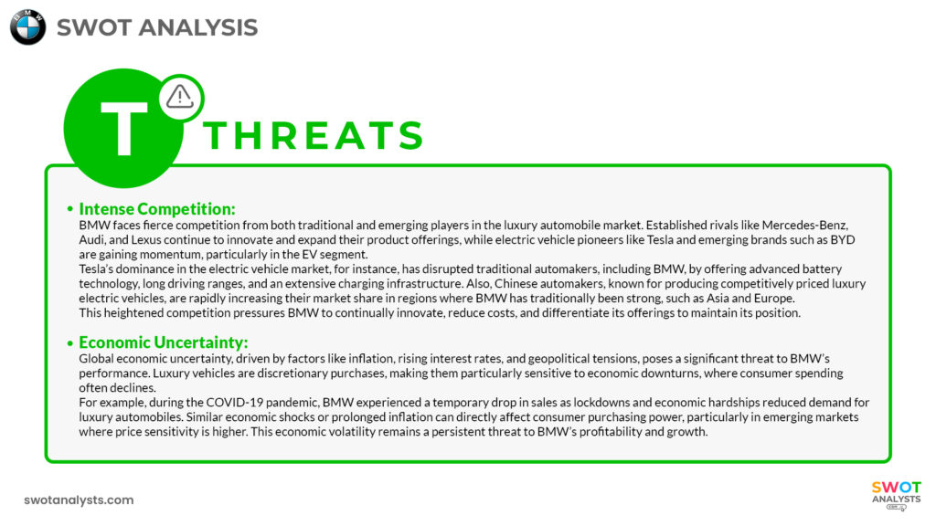 BMW Threats - BMW SWOT Analysis