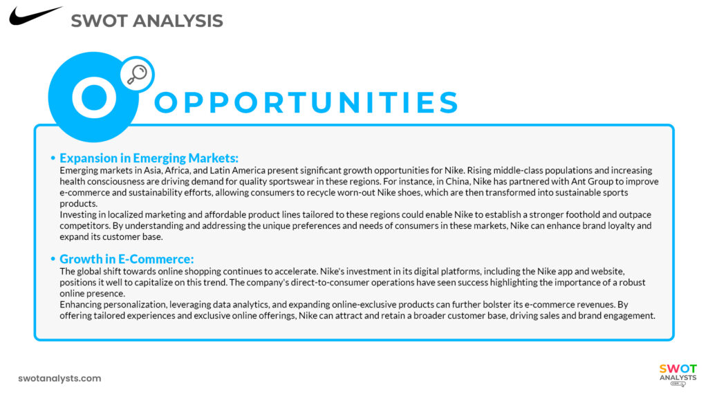 Nike Opportunities - Nike SWOT Analysis
