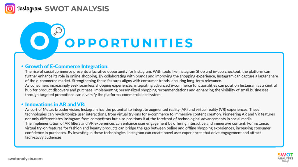 Instagram Opportunities - Instagram SWOT Analysis
