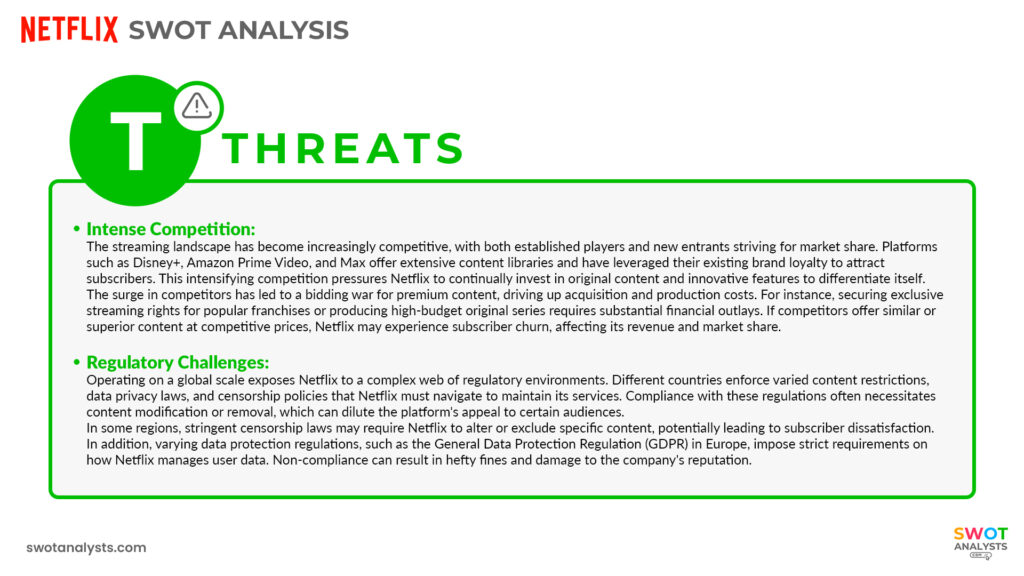 Netflix Threats - Netflix SWOT Analysis