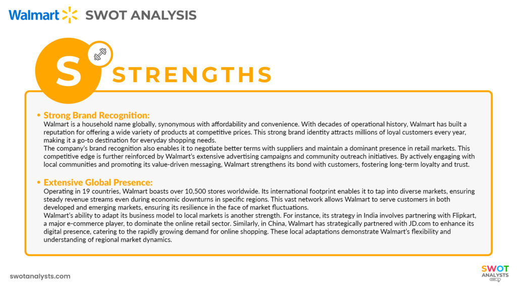 Walmart Strengths - Walmart SWOT Analysis