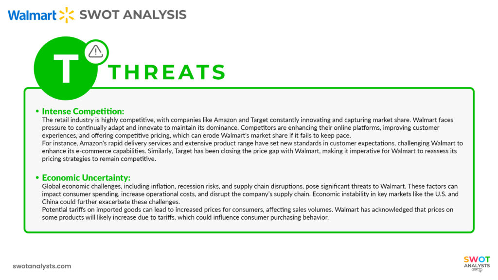 Walmart Threats - Walmart SWOT Analysis