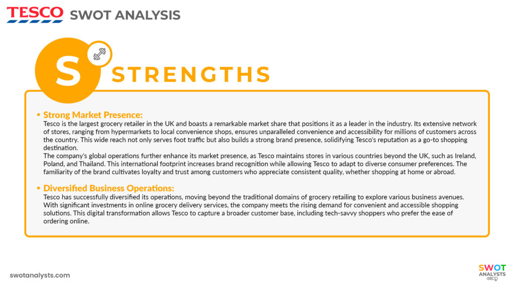 Tesco Strengths - Tesco SWOT Analysis