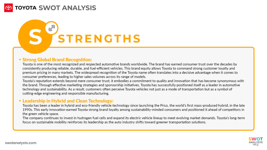 Toyota SWOT Analysis - SWOT Analysts