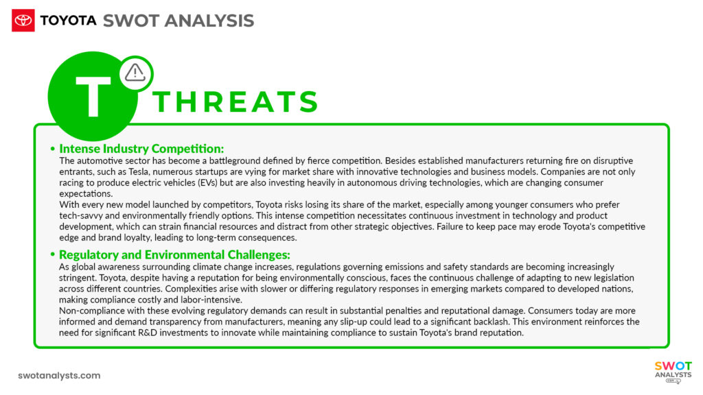 Toyota Threats - Toyota SWOT Analysis