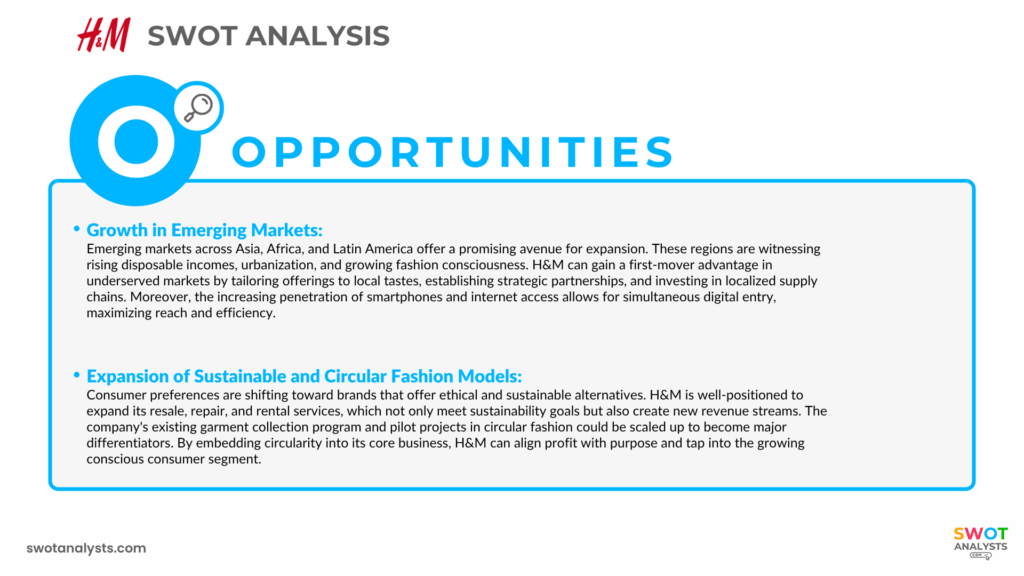 H&M Opportunities - H&M SWOT Analysis