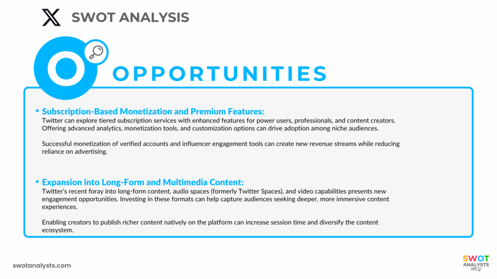 Twitter Opportunities - Twitter SWOT Analysis