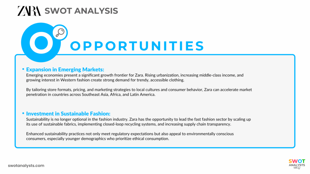 Zara Opportunities - Zara SWOT Analysis