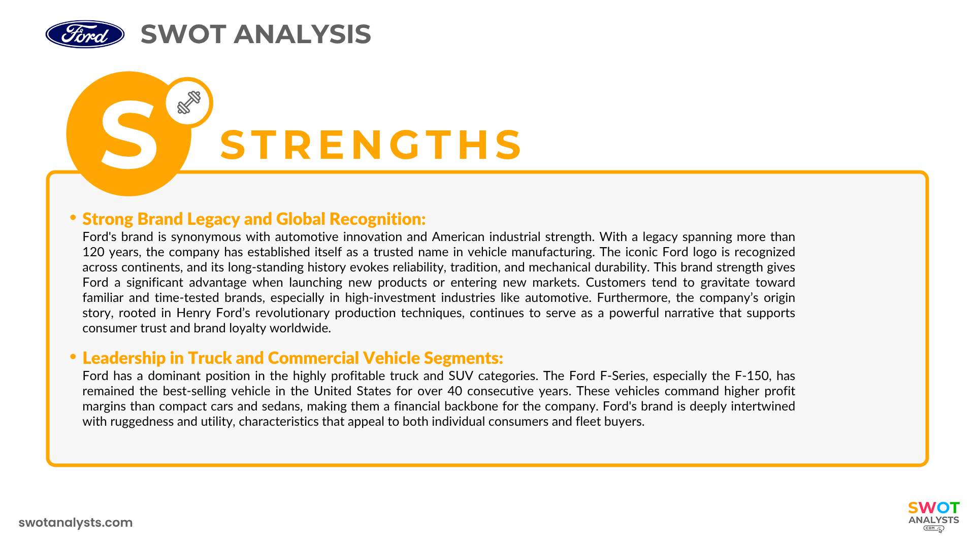 Ford SWOT Analysis - SWOT Analysts
