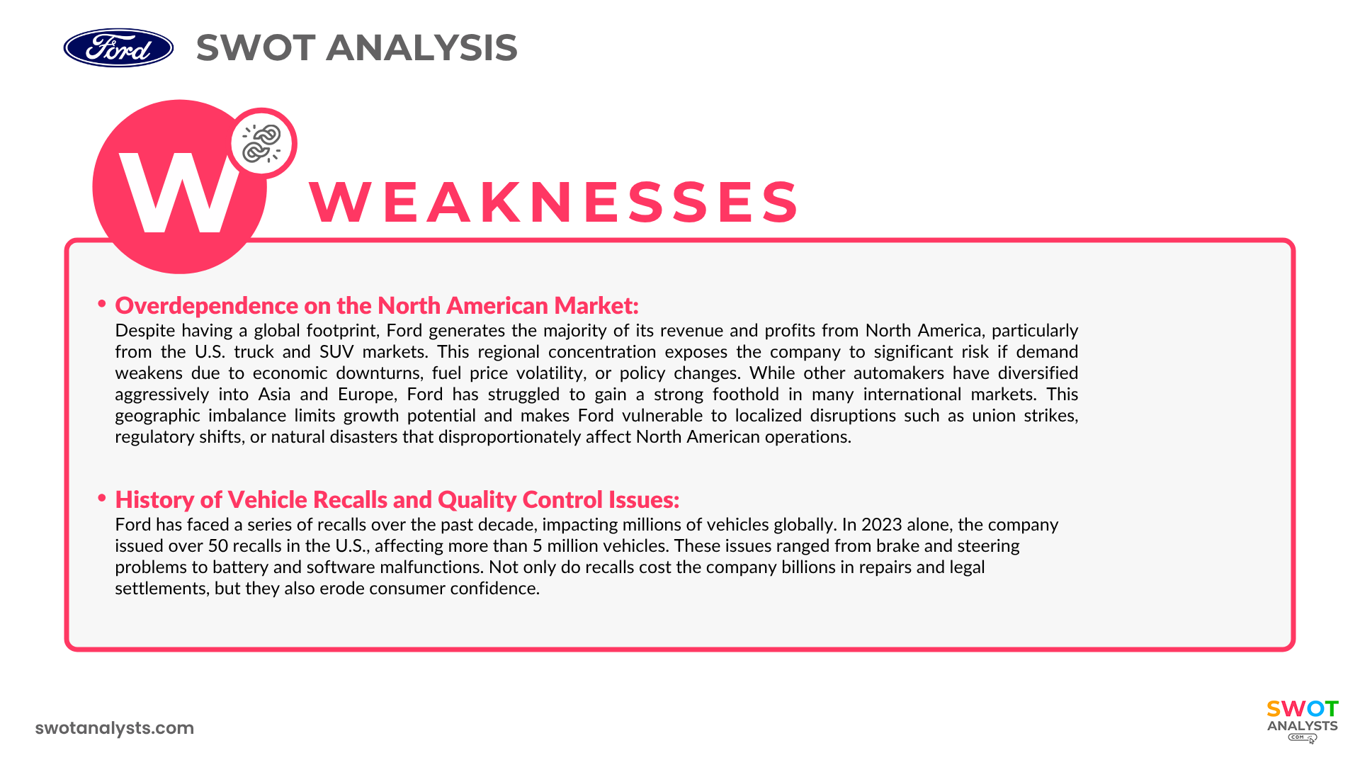Ford SWOT Analysis - SWOT Analysts