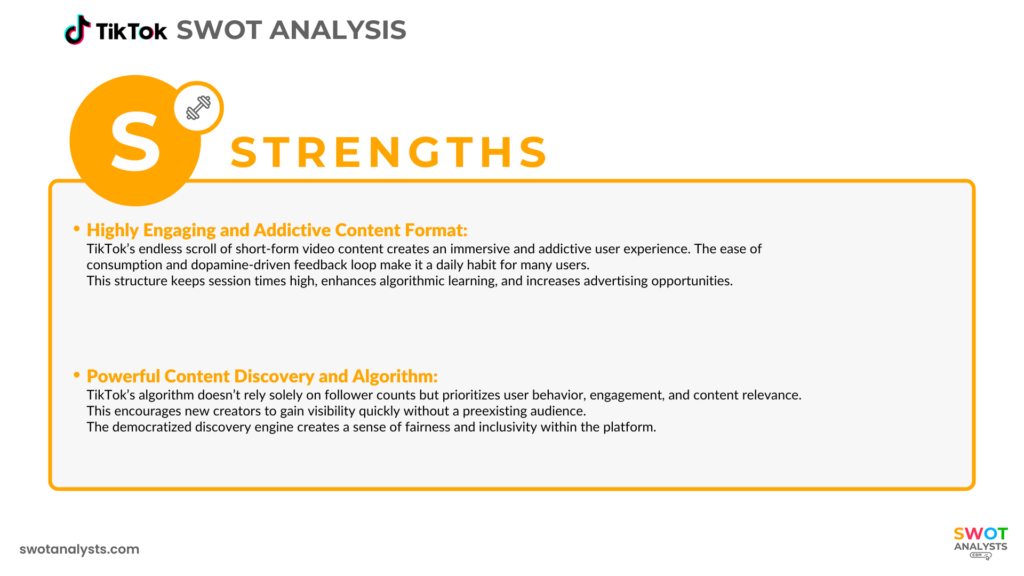 TikTok Strengths - TikTok SWOT Analysis