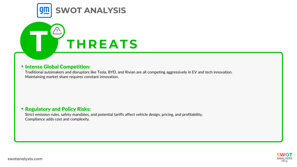 General Motors Threats - General Motors SWOT Analysis