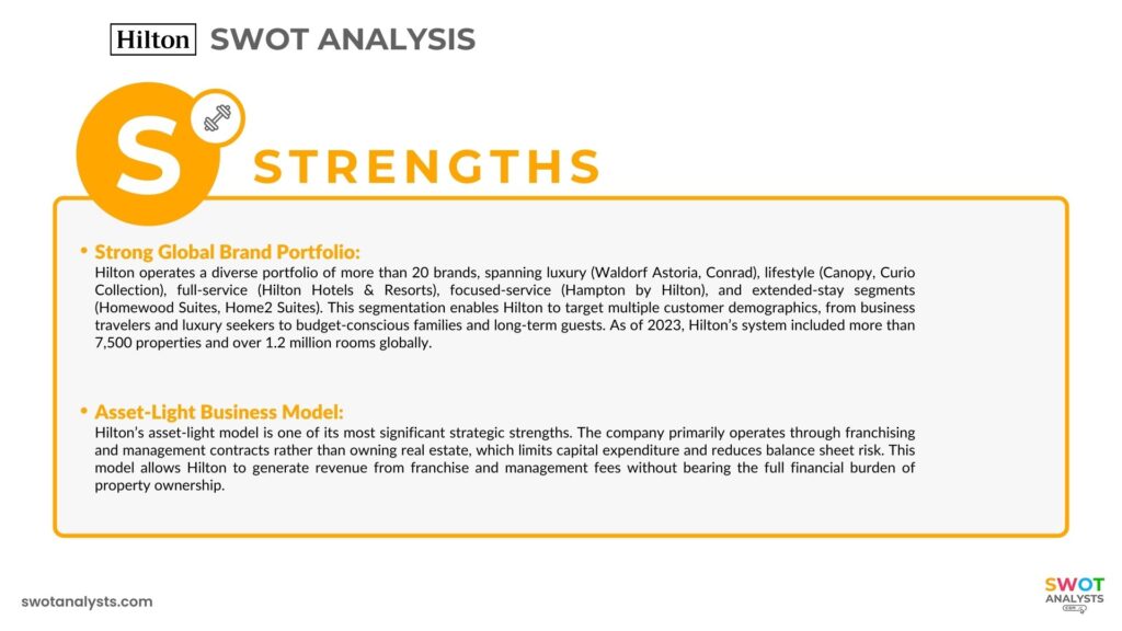 Hilton Strengths - Hilton SWOT Analysis