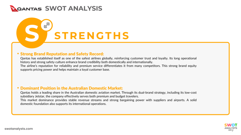 Qantas Strengths - Qantas SWOT Analysis