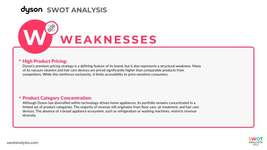 Dyson Weaknesses - Dyson SWOT Analysis
