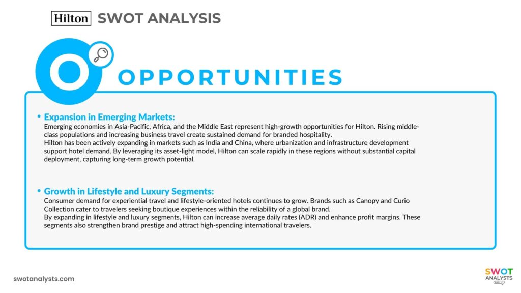 Hilton Opportunities - Hilton SWOT Analysis