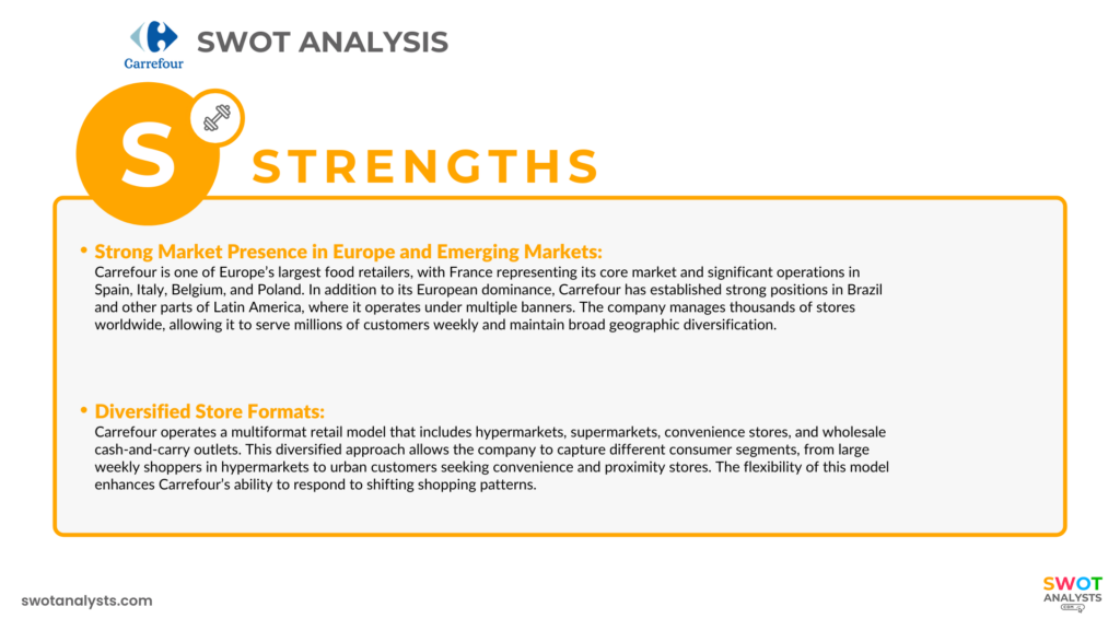 Carrefour SWOT Analysis Strengths - Carrefour SWOT Analysis