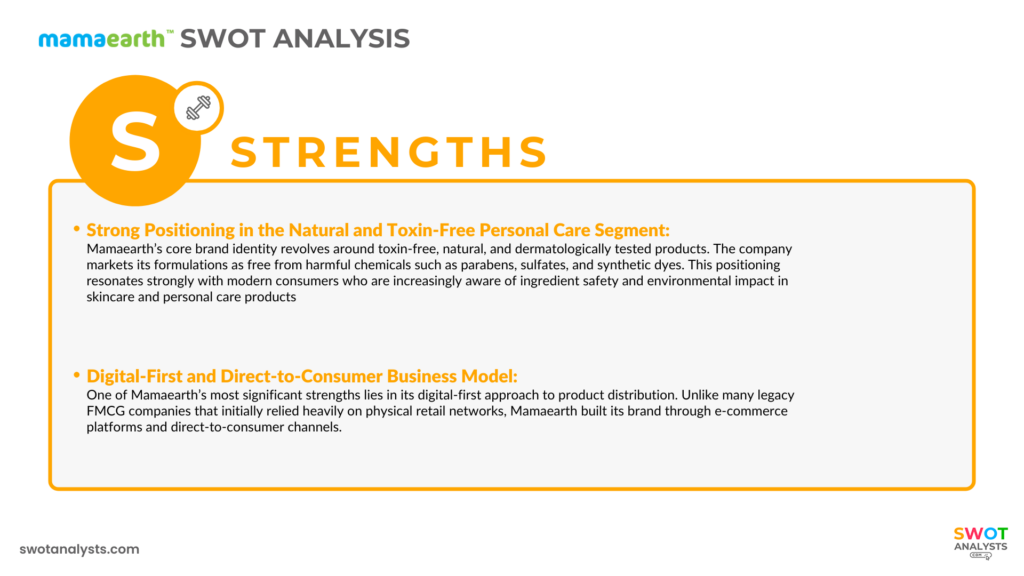 Mamaearth SWOT Analysis Strengths -Mamaearth SWOT Analysis