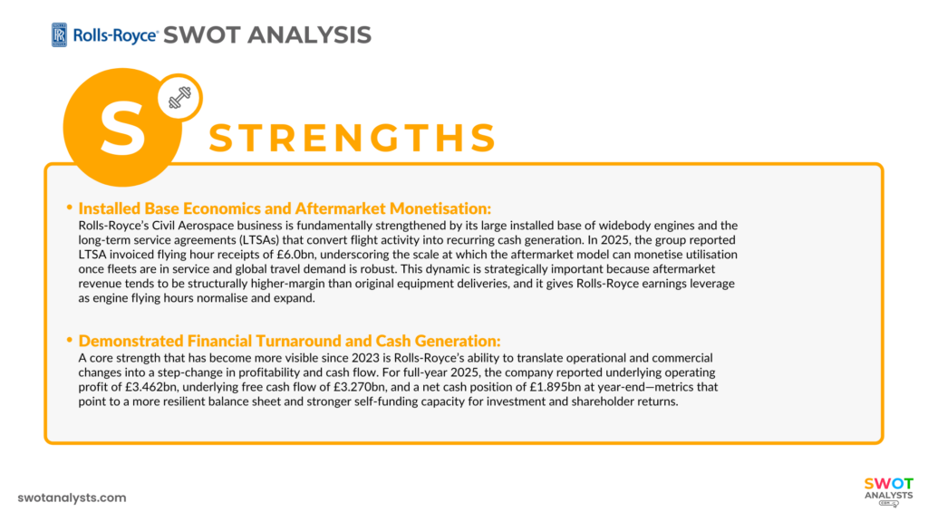 Rolls-Royce Strengths - Rolls-Royce SWOT Analysis
